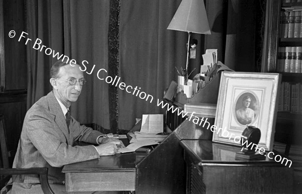 KILLEEN CASTLE   LORD FINGALL AT DESK